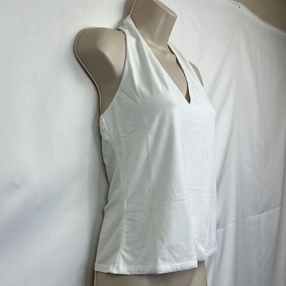 Lanston REVOLVE white knit halter top size medium L-1743ac NWT - Picture 2 of 9